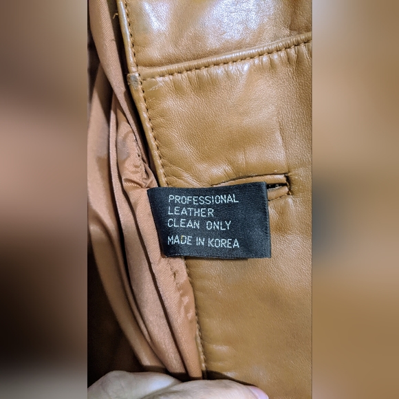 Fantastic International Men's Genuine Leather Jacket Warm Brown Size 52B - Picture 11 of 16